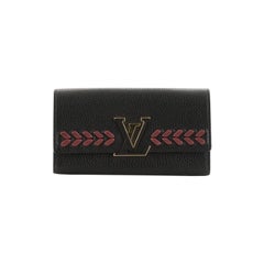  Louis Vuitton Capucines Wallet Leather with Braided Detail