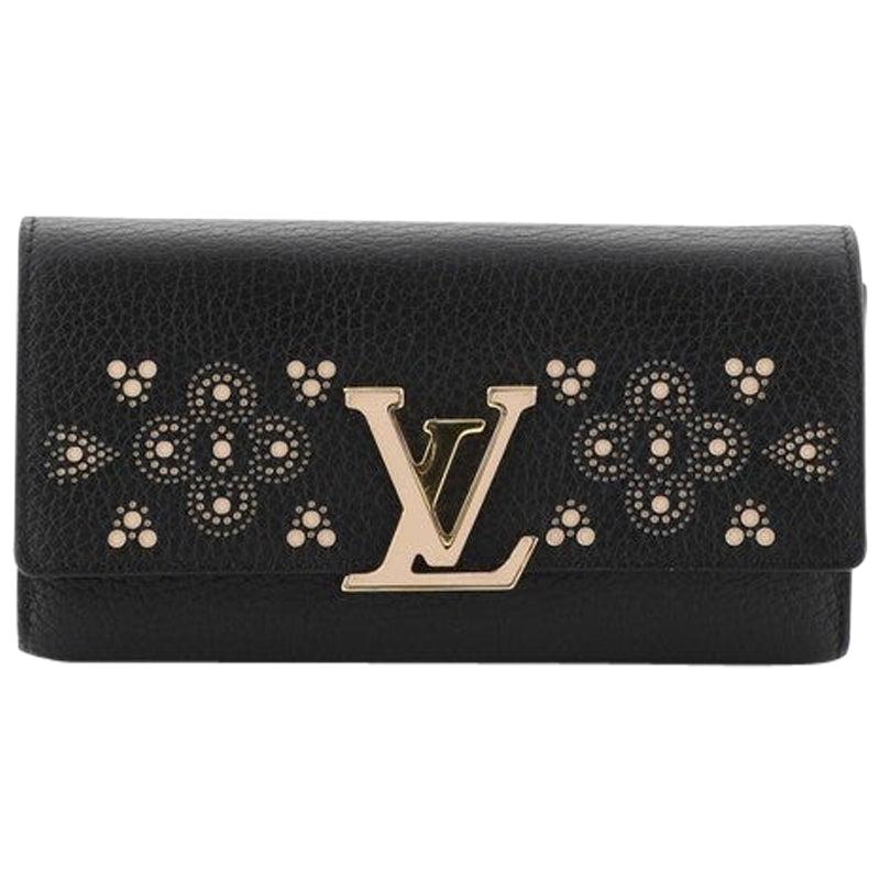 Louis Vuitton Capucines Wallet Perforated Leather