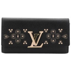 Louis Vuitton Capucines Wallet Perforated Leather
