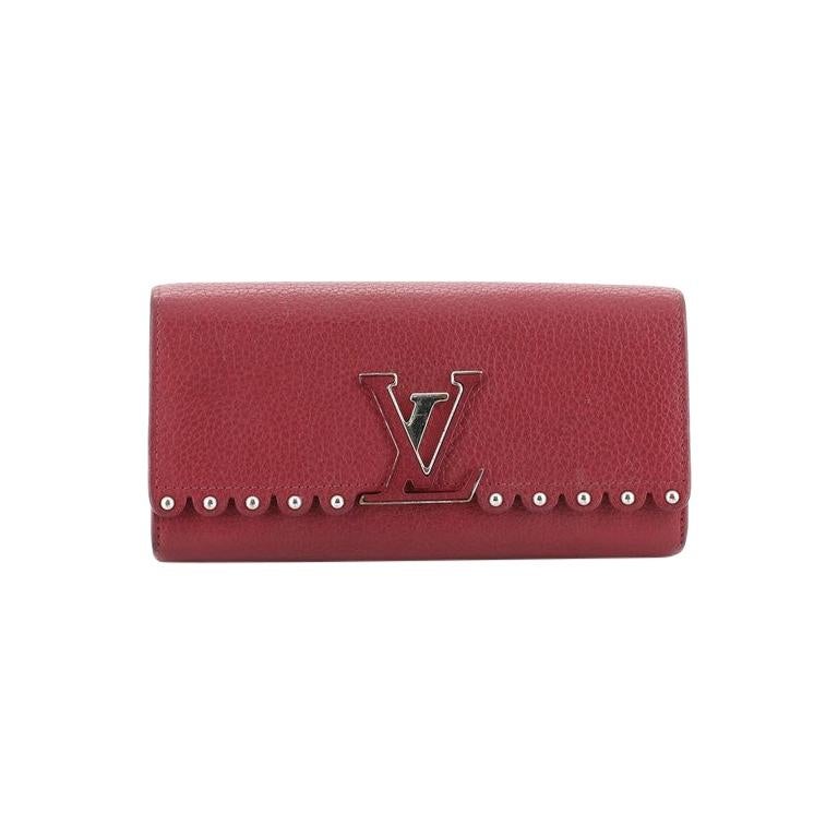 Louis Vuitton Capucines Wallet Studded Leather
