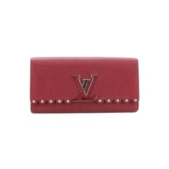 Louis Vuitton Capucines Wallet Studded Leather