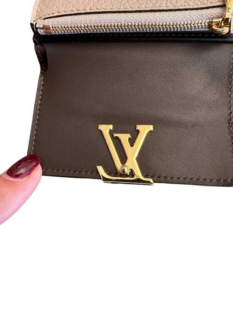 Louis Vuitton Taurillon Capucines Xs Wallet, Black, One Size