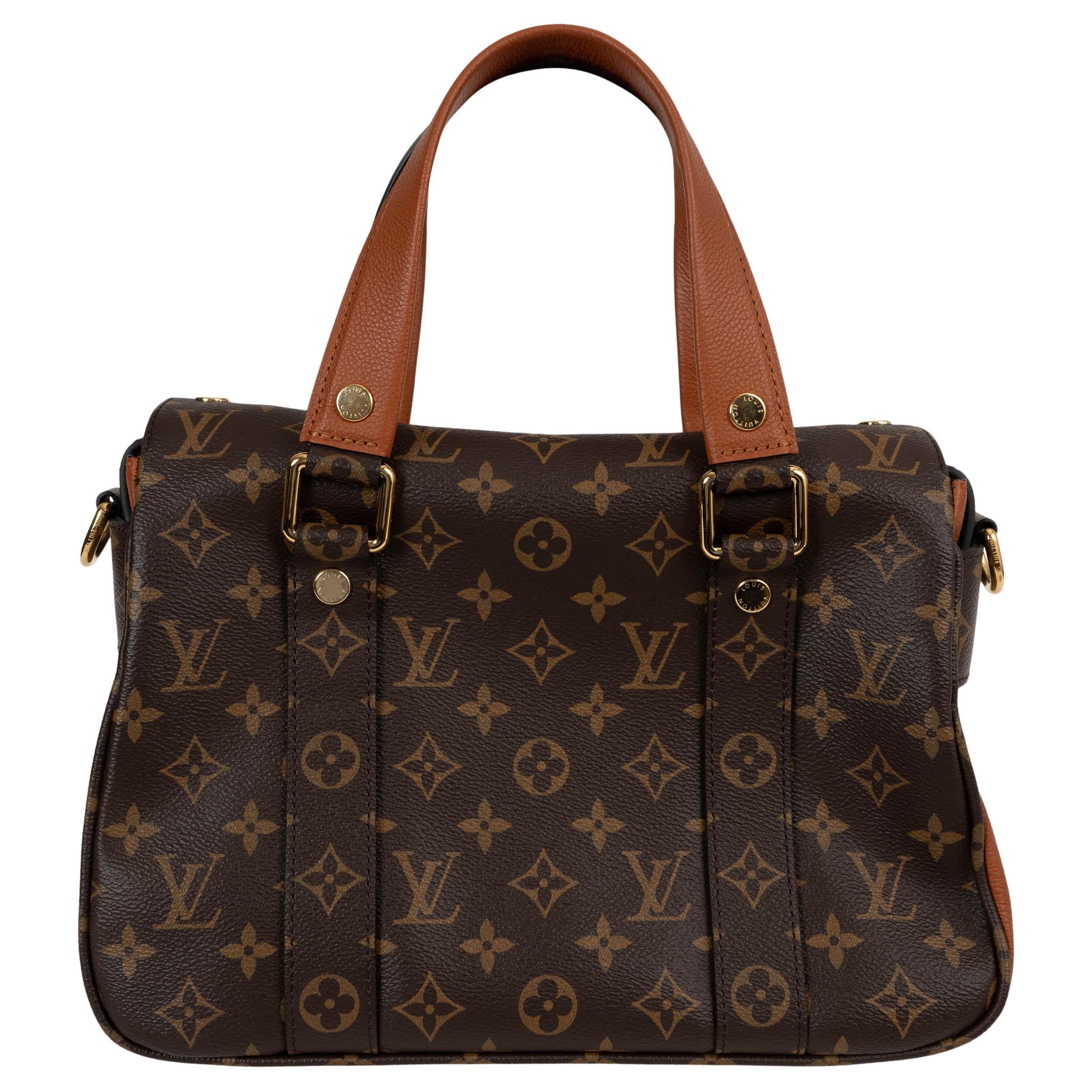 Black LOUIS VUITTON Caramel brown Monogram canvas MANHATTAN NM Bag For Sale