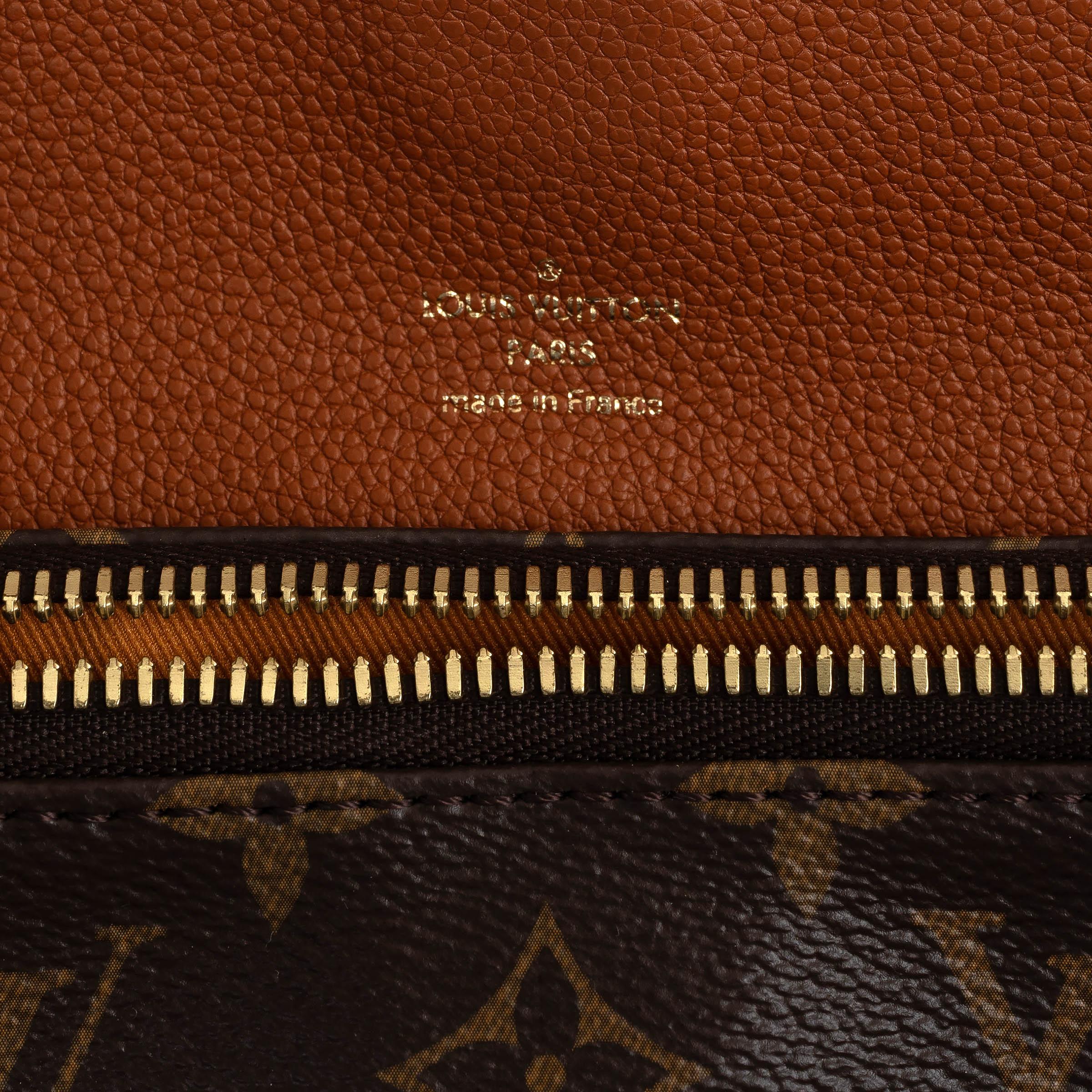 LOUIS VUITTON Caramel brown Monogram canvas MANHATTAN NM Bag For Sale 2