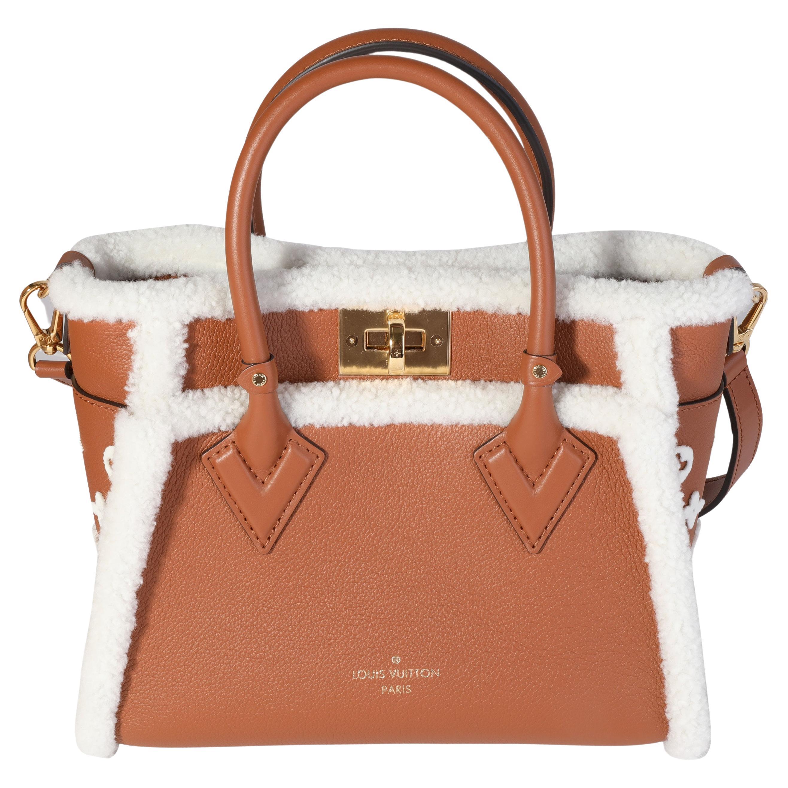 Louis Vuitton Caramel Calfskin and Shearling On My Side PM