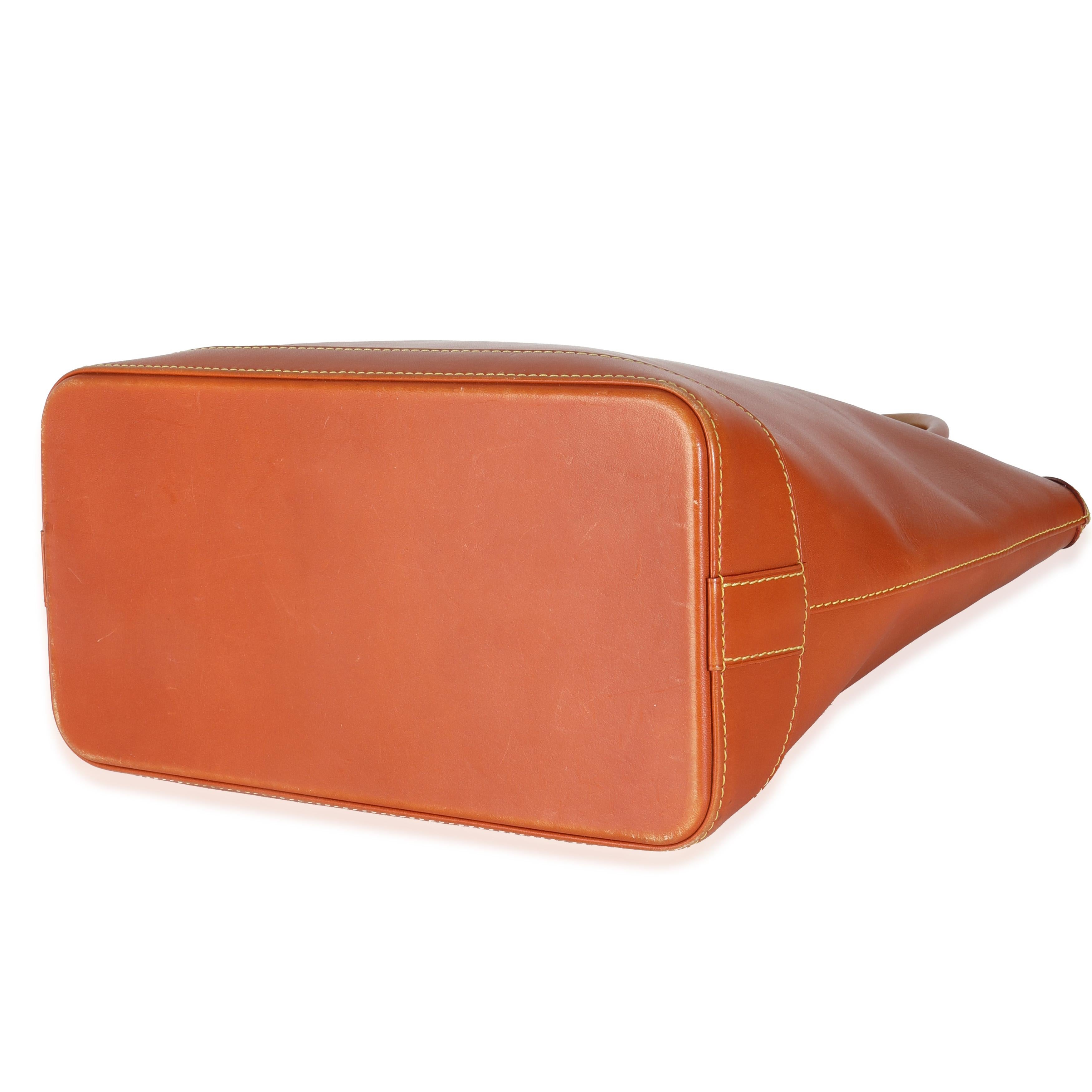 Women's Louis Vuitton Caramel Calfskin Nomade Vertical Lockit