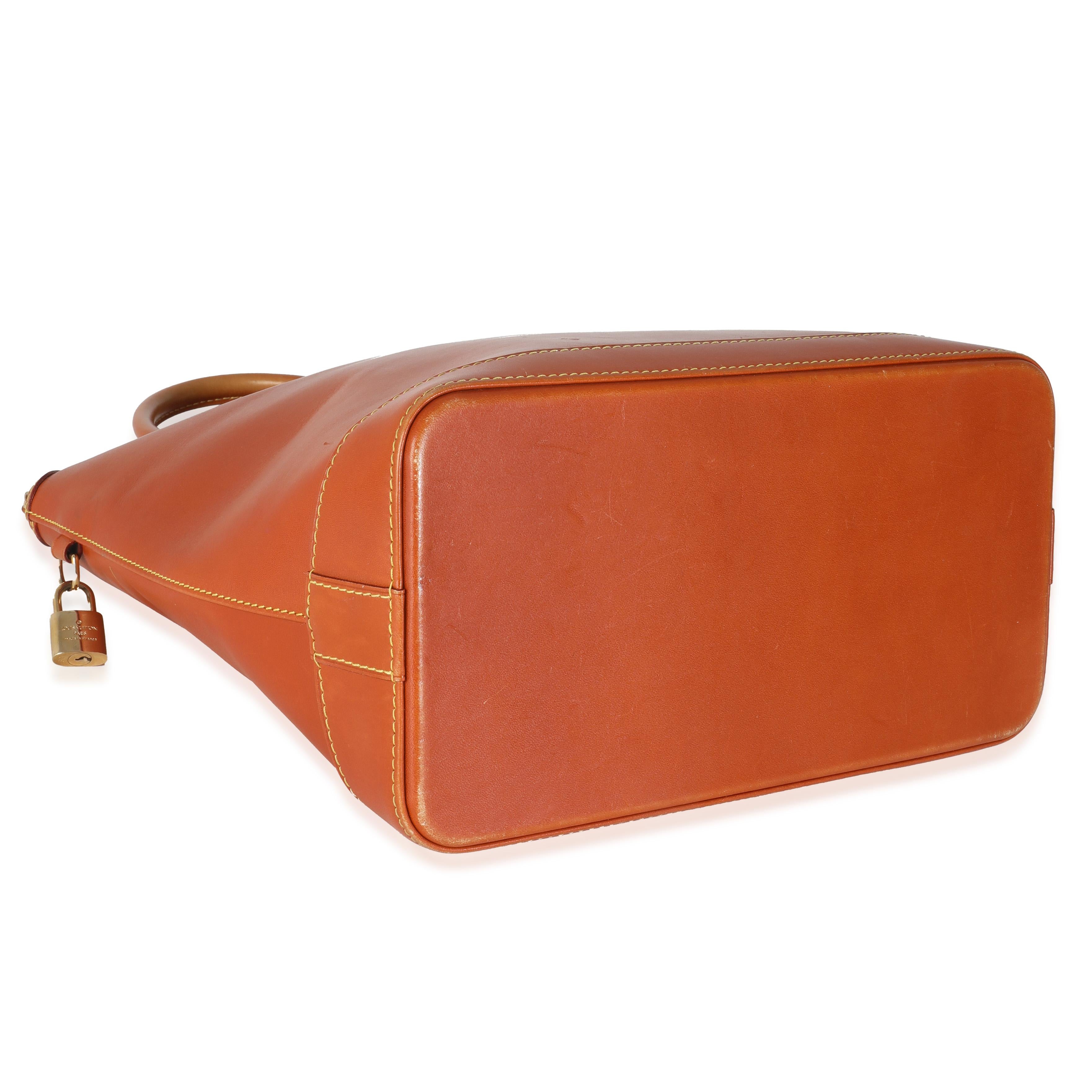 Louis Vuitton Caramel Calfskin Nomade Vertical Lockit 2