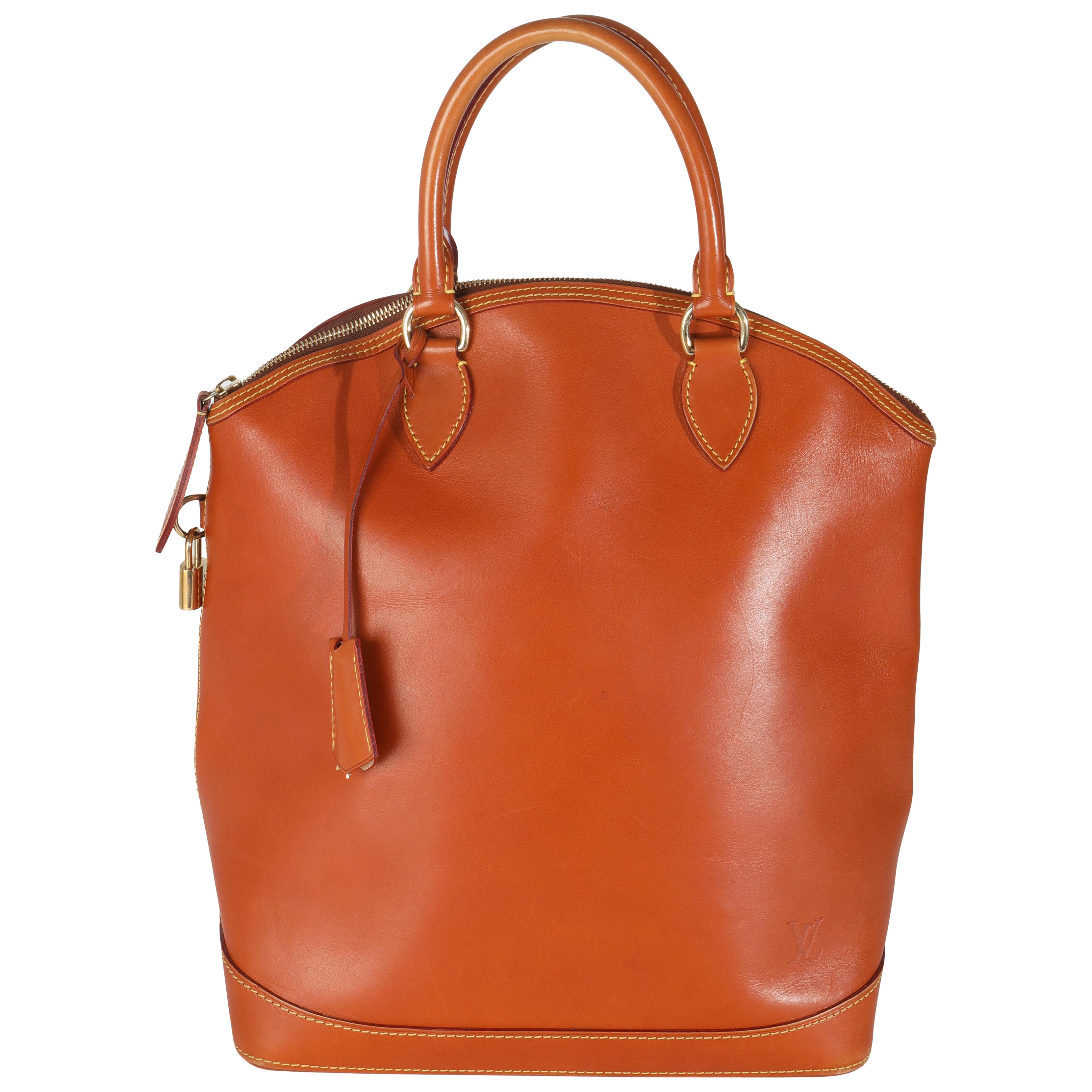 Louis Vuitton Caramel Calfskin Nomade Vertical Lockit