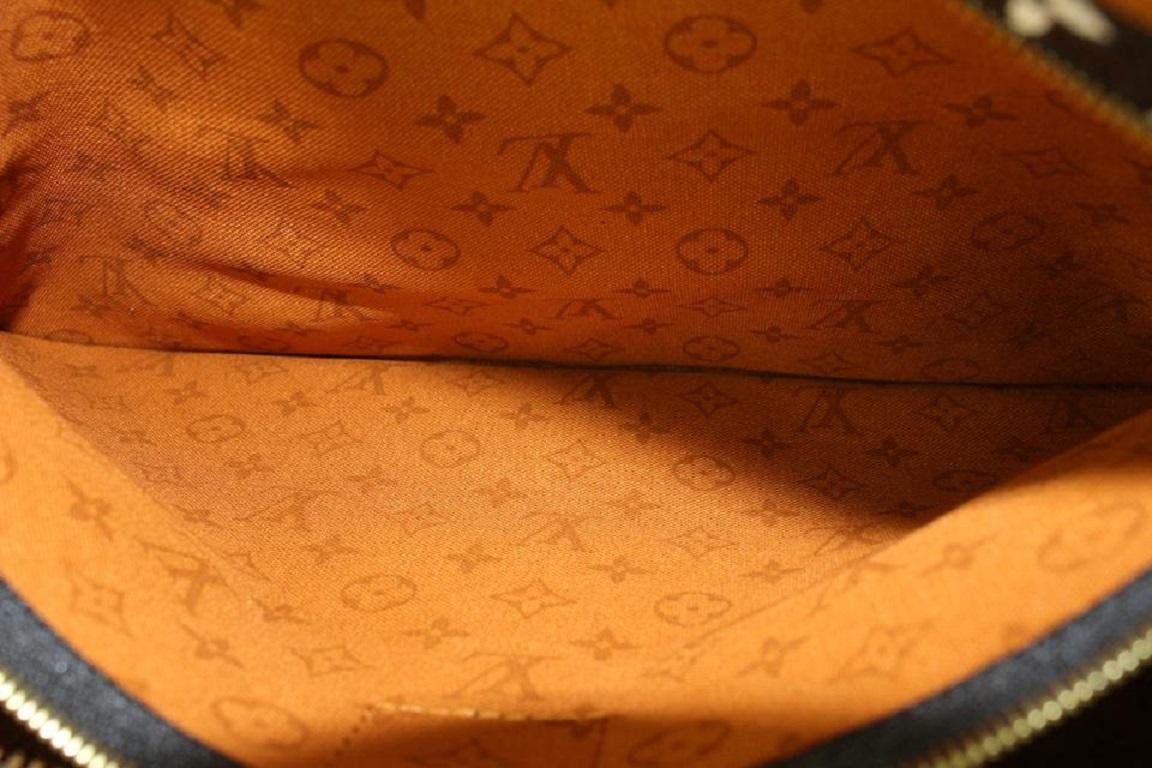 Louis Vuitton Caramel Crafty Keepall Bandouliere 45 Duffle Bag 98lv63 3