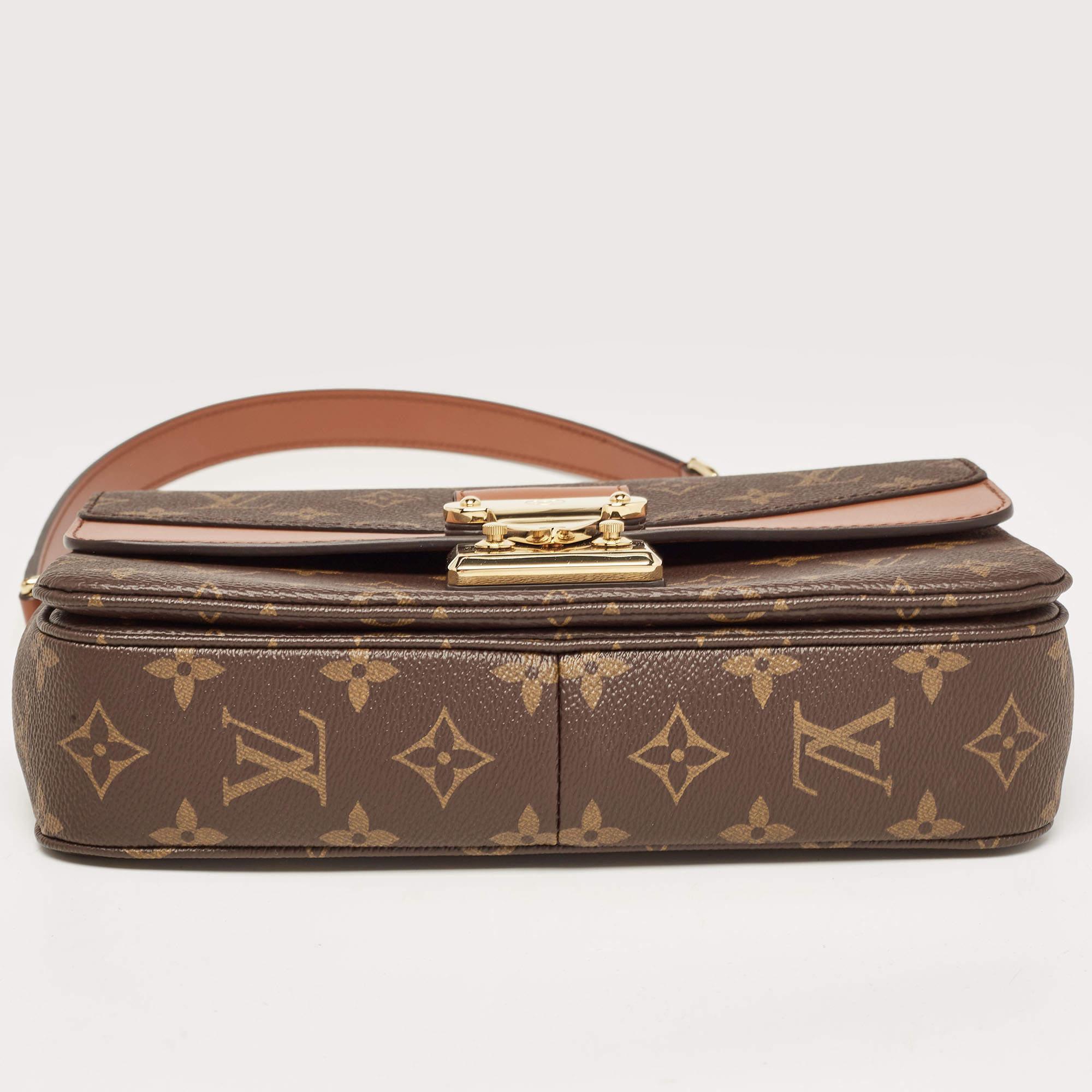 Louis Vuitton Caramel Monogram Canvas Marceau Bag 4