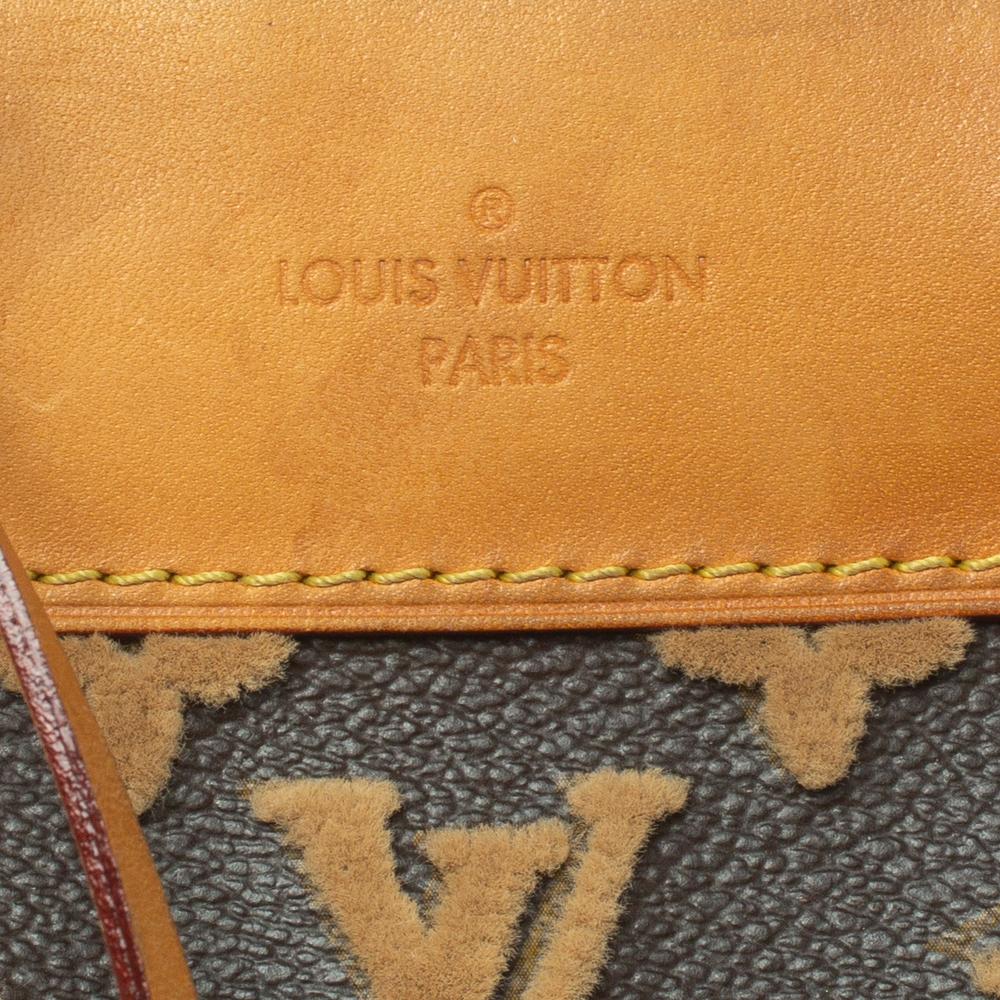 Louis Vuitton Caramel Monogram Coated Canvas Tuffetage Deauville Cube Bag 2