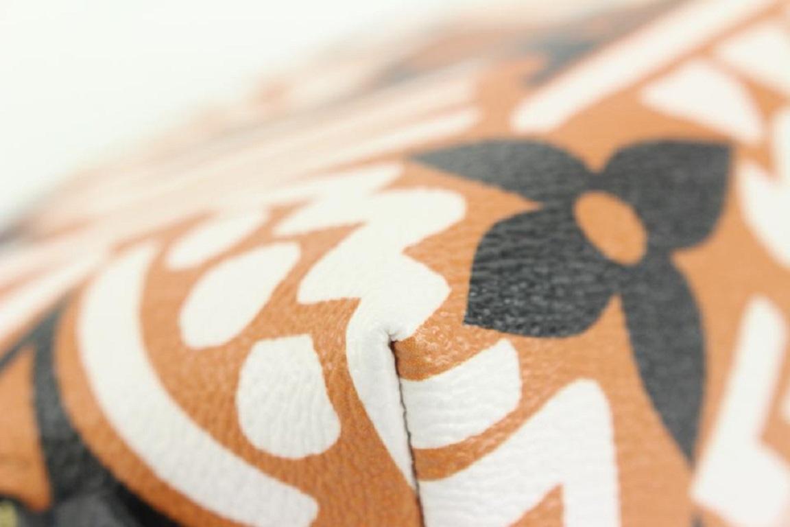Louis Vuitton Caramel Monogram Crafty Cosmetic Pouch 99lv79 4