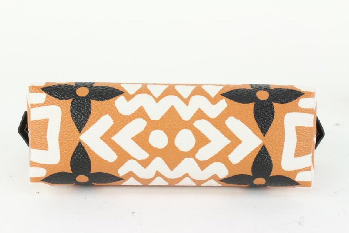Louis Vuitton Caramel Monogram Crafty Cosmetic Pouch 99lv79 1