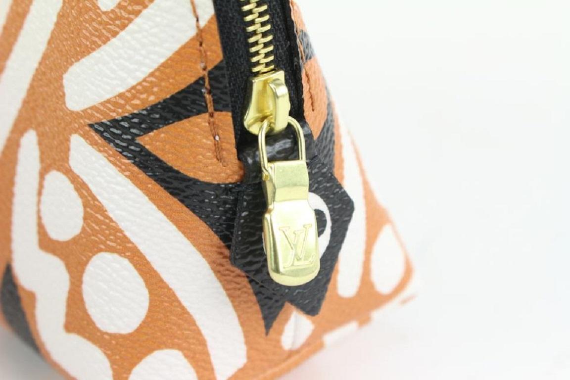 Louis Vuitton Caramel Monogram Crafty Cosmetic Pouch 99lv79 3