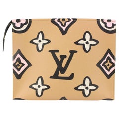 Louis Vuitton Caramel Monogram Wild at Heart Toiletry Pouch 26 Cosmetic Bag 1118