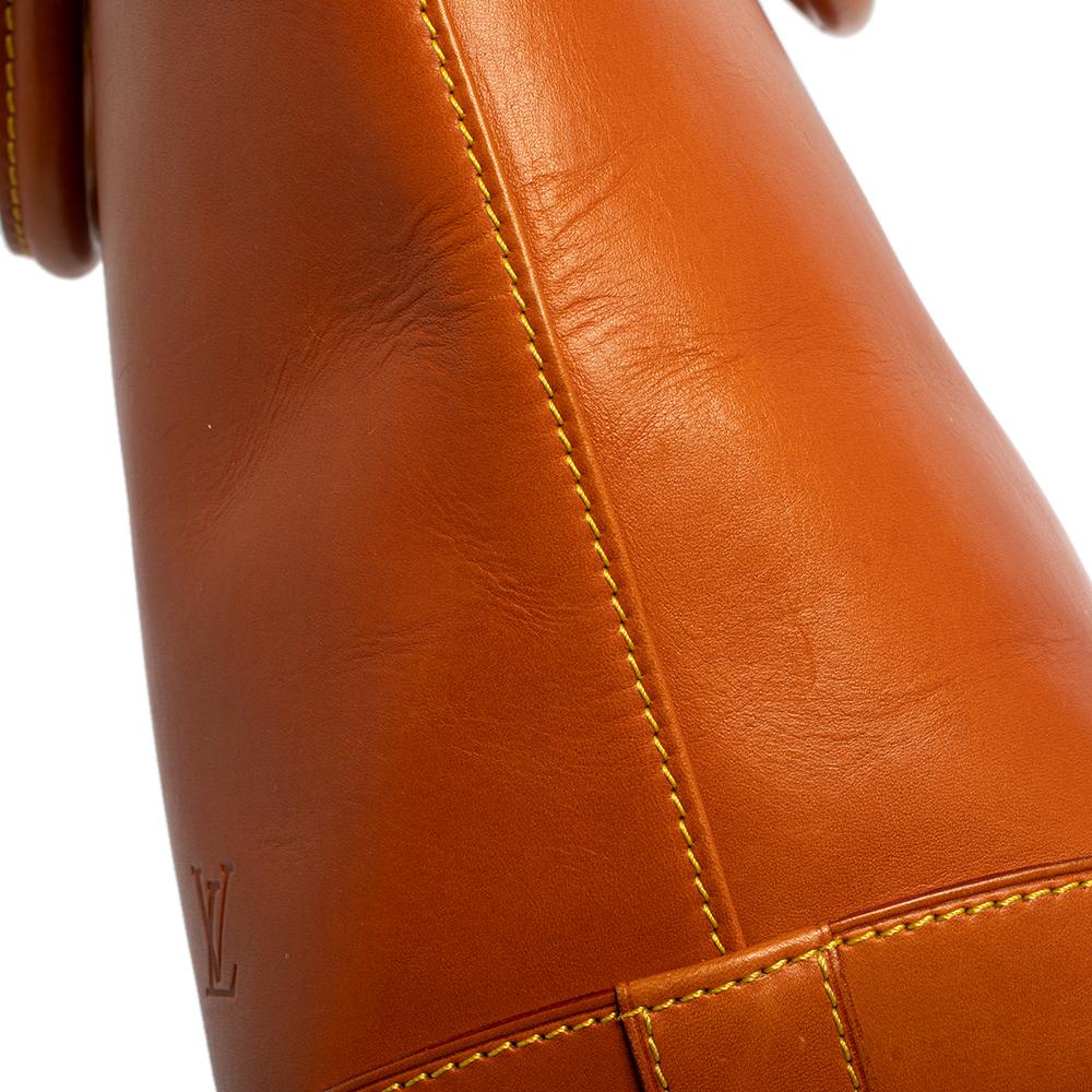 Louis Vuitton Caramel Nomade Leather Vertical Lockit Bag 6