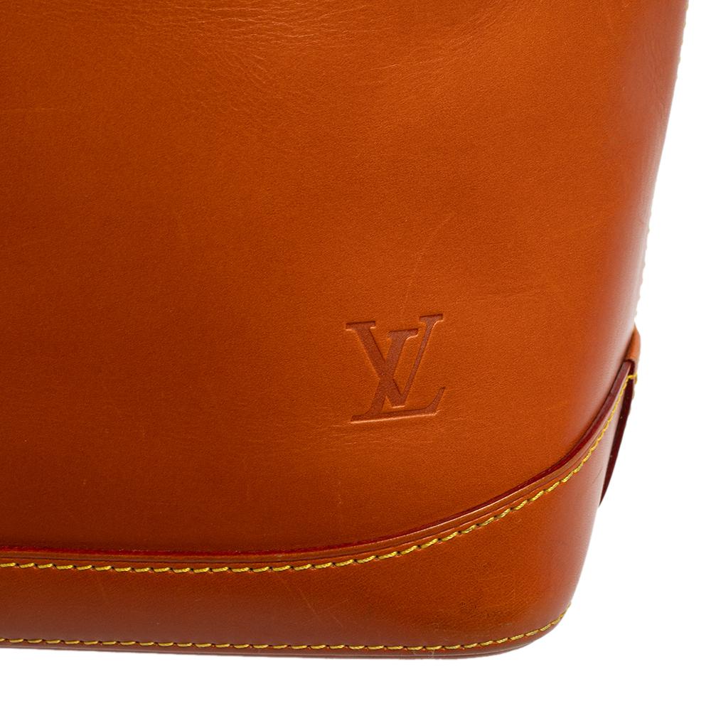 Louis Vuitton - Sac vertical Lockit en cuir caramel non fait 3