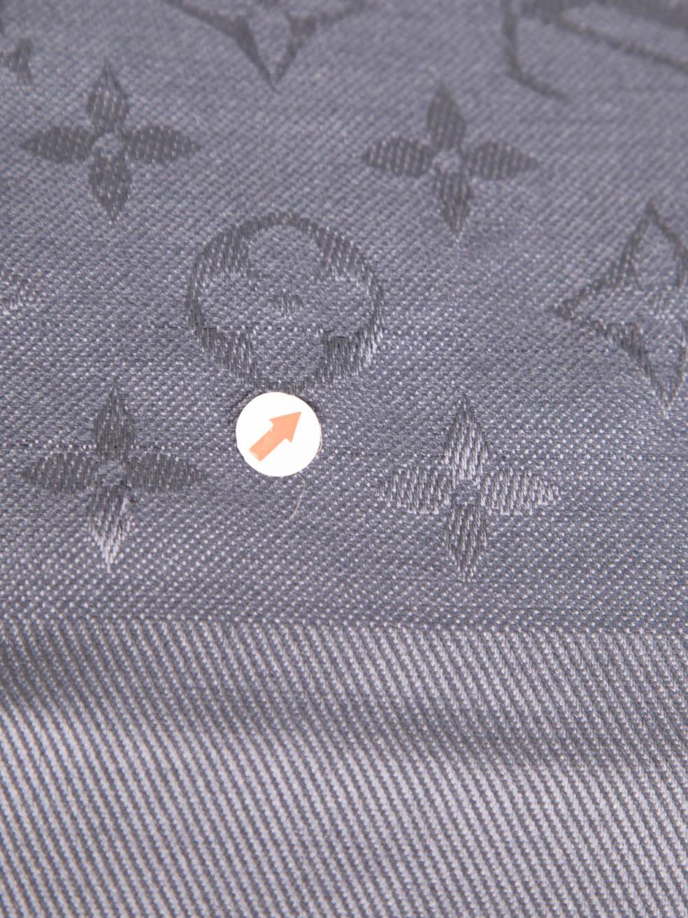 Louis Vuitton Carbone Monogram Classic Shawl 2