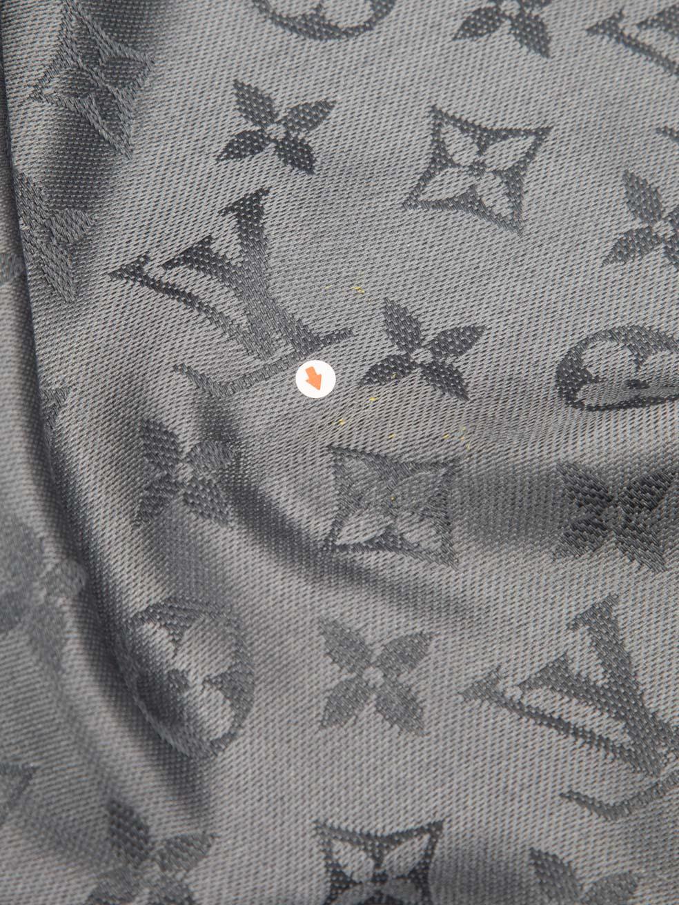 Louis Vuitton Carbone Monogram Classic Shawl 3
