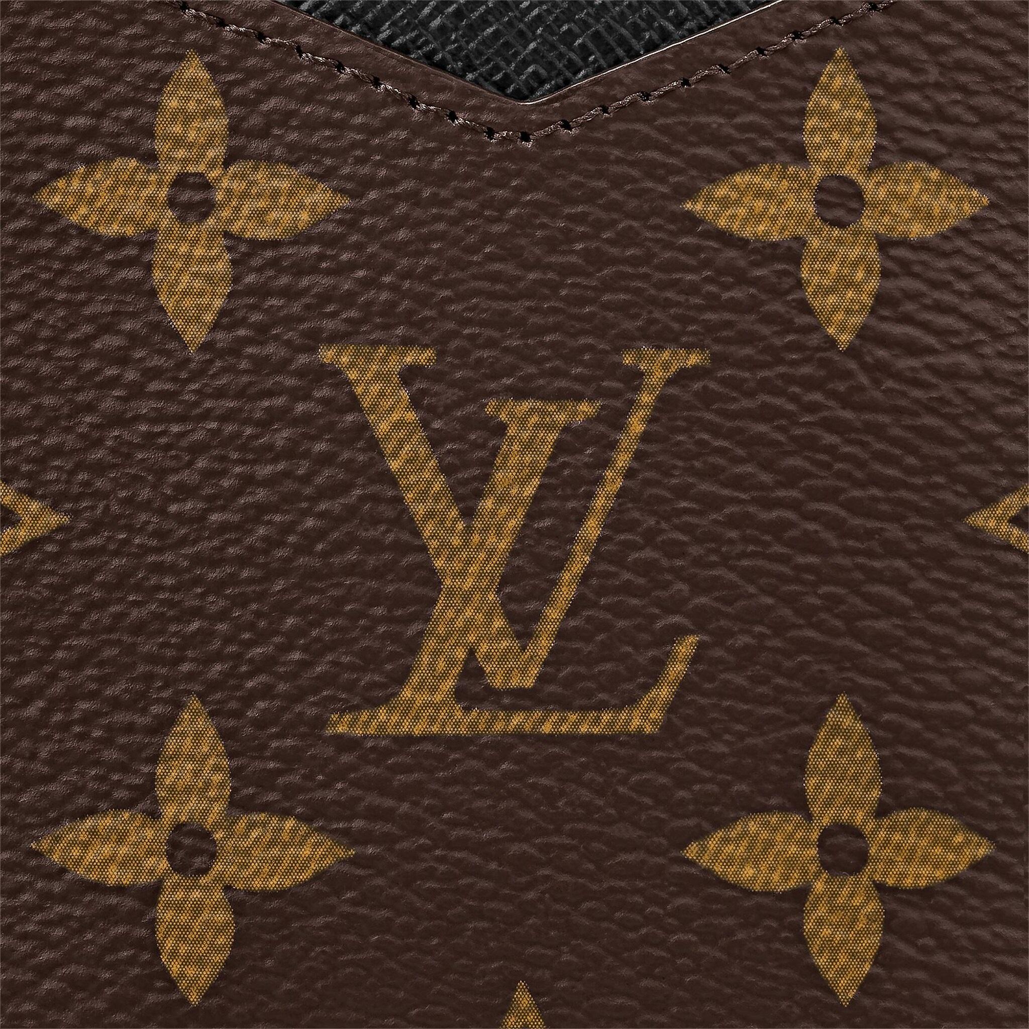 Louis Vuitton CARD HOLDER WITH ZIPPER Black Monogram coated canvas For Sale 4