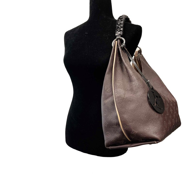Louis Vuitton - Carmel Hobo Mahina Leather Brown Monogram Shoulder