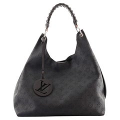 Louis Vuitton Carmel Hobo Monogram Mahina Lv Punching Leather One Shoulder  Bag