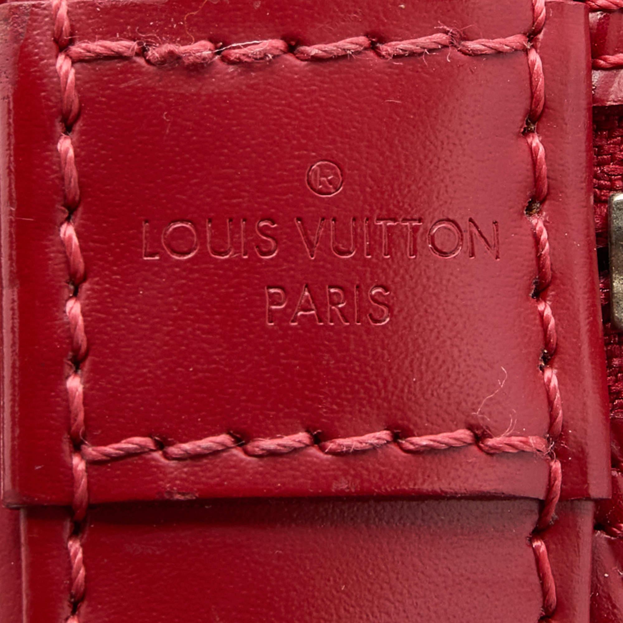 Louis Vuitton Carmine Epi Leather Alma BB Bag 6