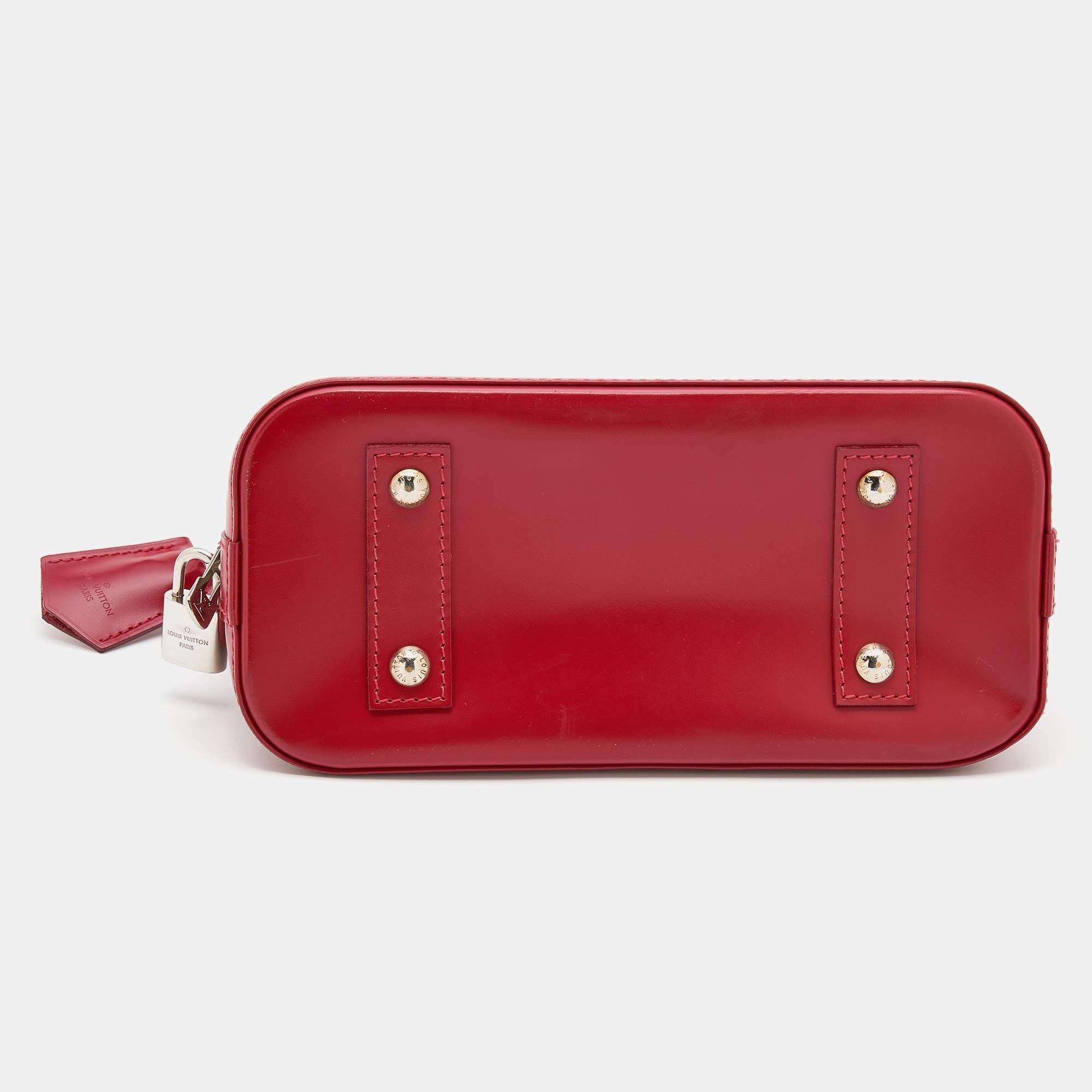 Louis Vuitton Carmine Epi Leather Alma BB Bag 1