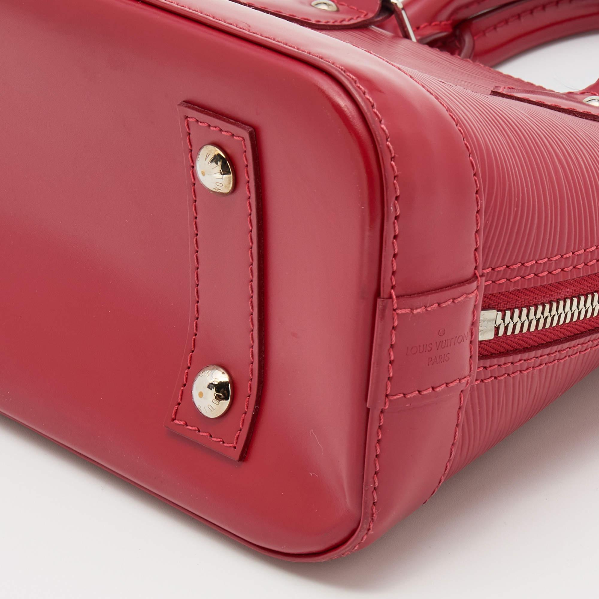 Louis Vuitton Carmine Epi Leather Alma BB Bag 3