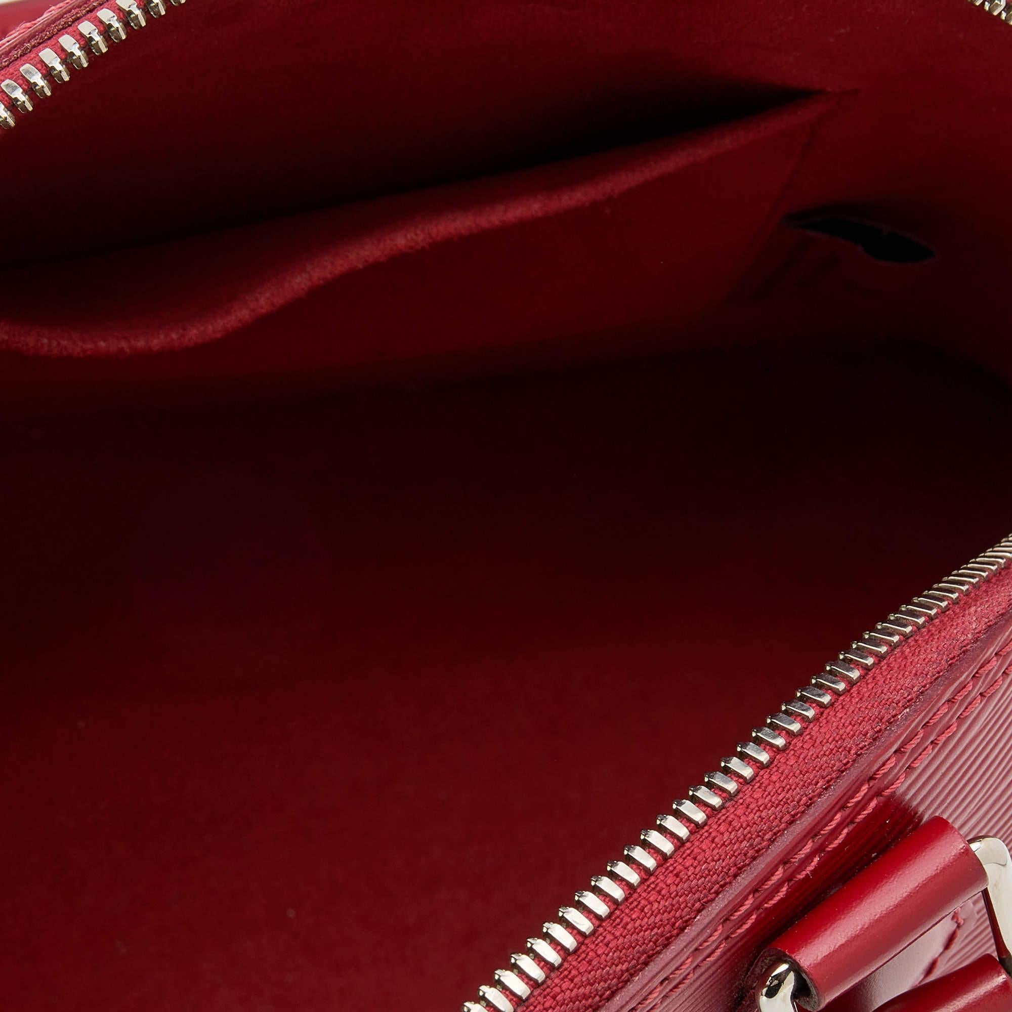 Louis Vuitton Carmine Epi Leather Alma BB Bag 5
