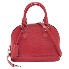 Used Louis Vuitton Carmine Epi Leather Alma BB Bag