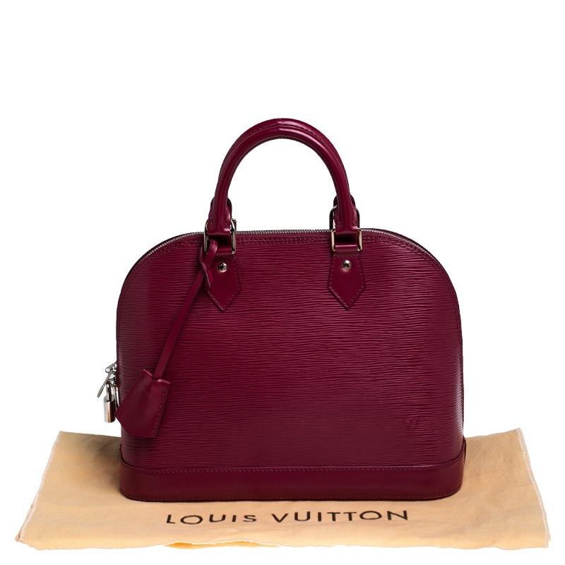 Louis Vuitton Carmine Epi Leather Alma PM Bag 6