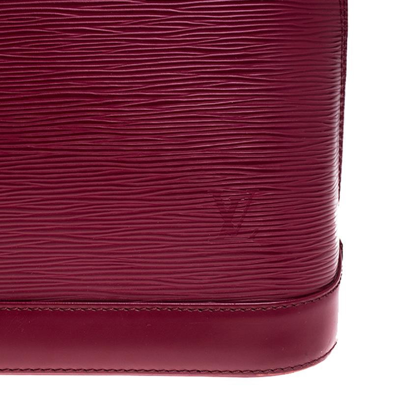 Women's Louis Vuitton Carmine Epi Leather Alma PM Bag