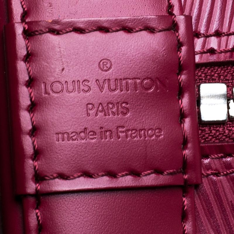 Louis Vuitton Carmine Epi Leather Alma PM Bag 4