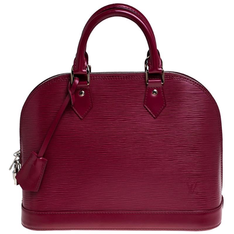 Louis Vuitton Carmine Epi Leather Alma PM Bag