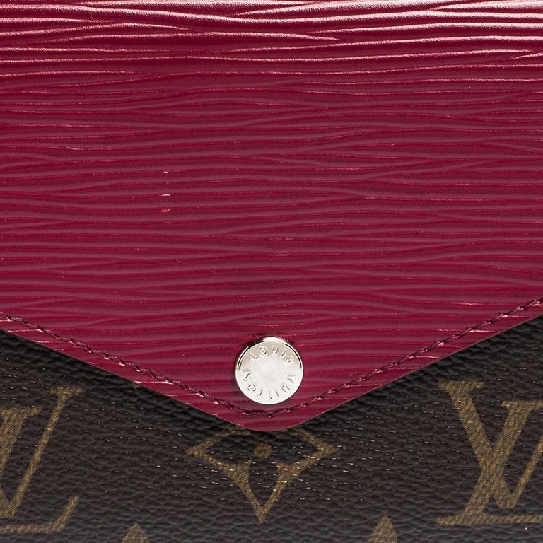 Louis Vuitton Carmine Monogram Canvas and Epi Leather Marie-Lou Wallet  Louis Vuitton