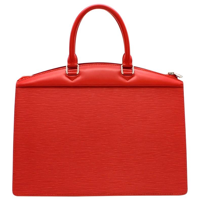 Louis Vuitton Carmine Red Riviera Epi Leather Handbag