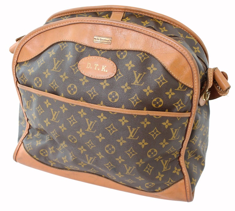Louis Vuitton Carry On Bag Luggage Tote Monogram Canvas French Co. Saks 70s For Sale at 1stdibs