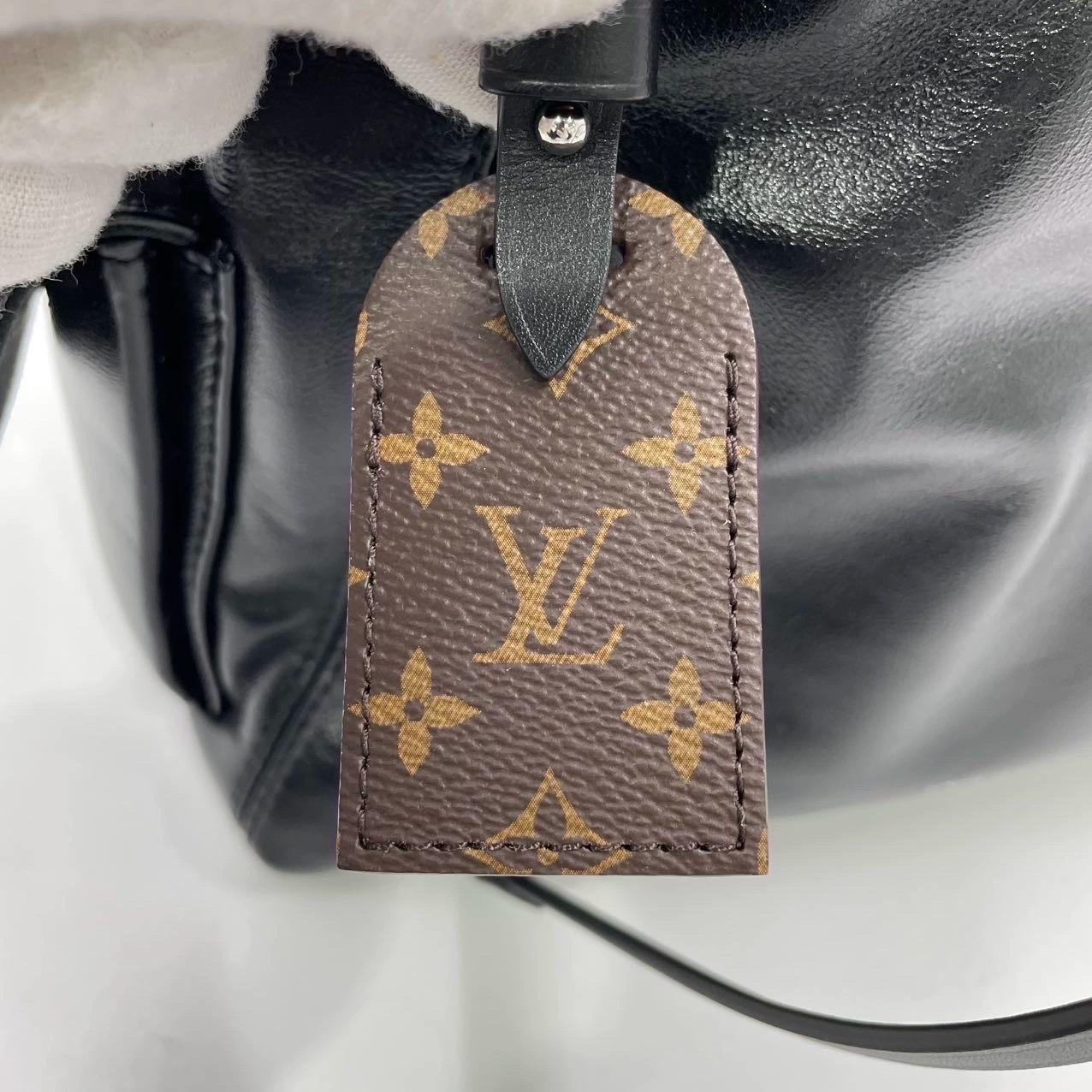 Louis Vuitton CarryAll Cargo Vibe PM Small Lambskin Leather So Black Shoulder Ba 11