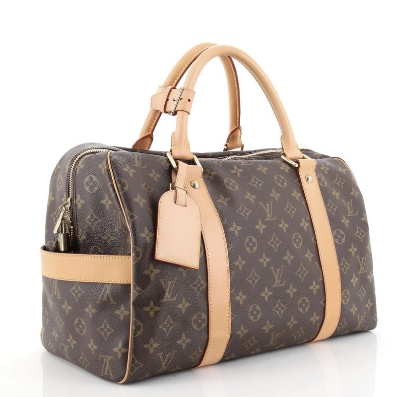 Brown Louis Vuitton Carryall Handbag Monogram Canvas