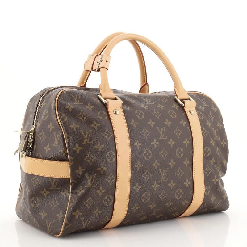 Brown Louis Vuitton Carryall Handbag Monogram Canvas