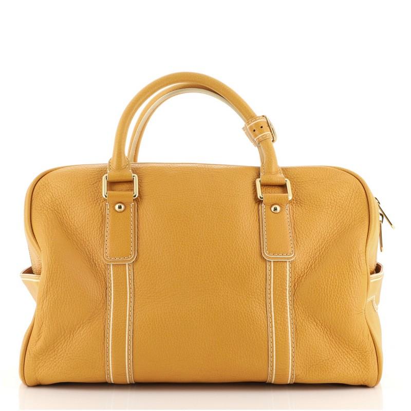 Orange Louis Vuitton Carryall Handbag Tobago Leather