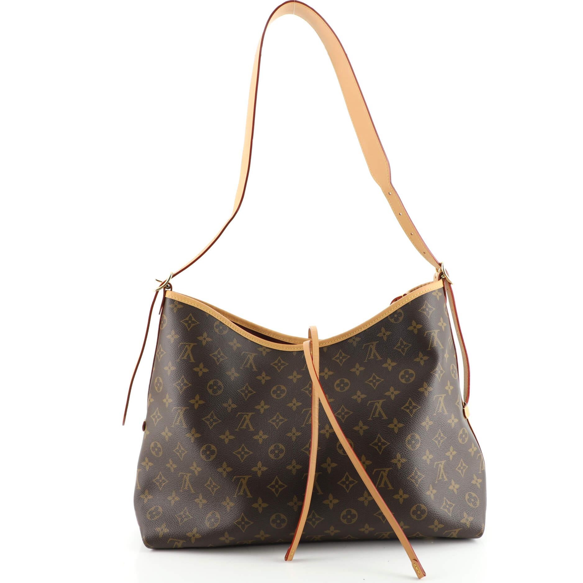 Women's Louis Vuitton CarryAll Hobo Monogram Canvas MM