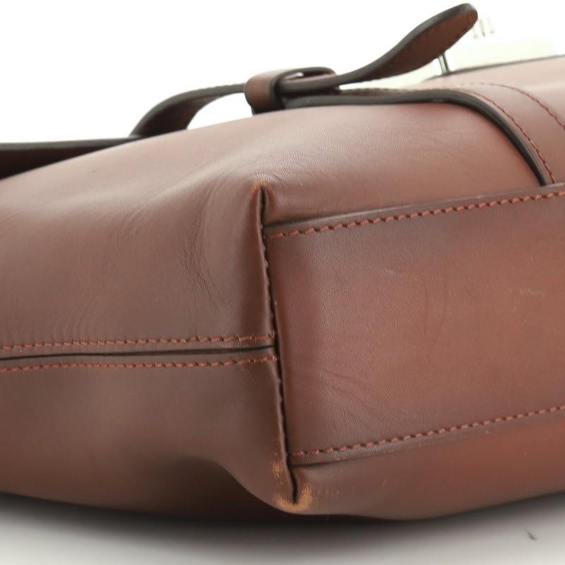 Brown Louis Vuitton Cartable Briefcase Ombre Leather 