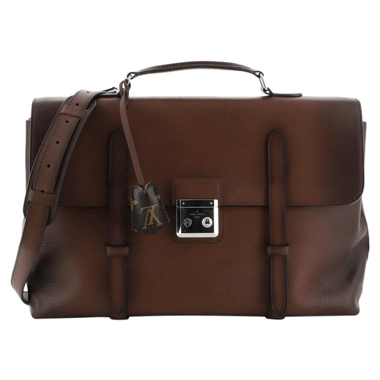 Louis Vuitton Cartable Briefcase Ombre Leather For Sale at 1stdibs