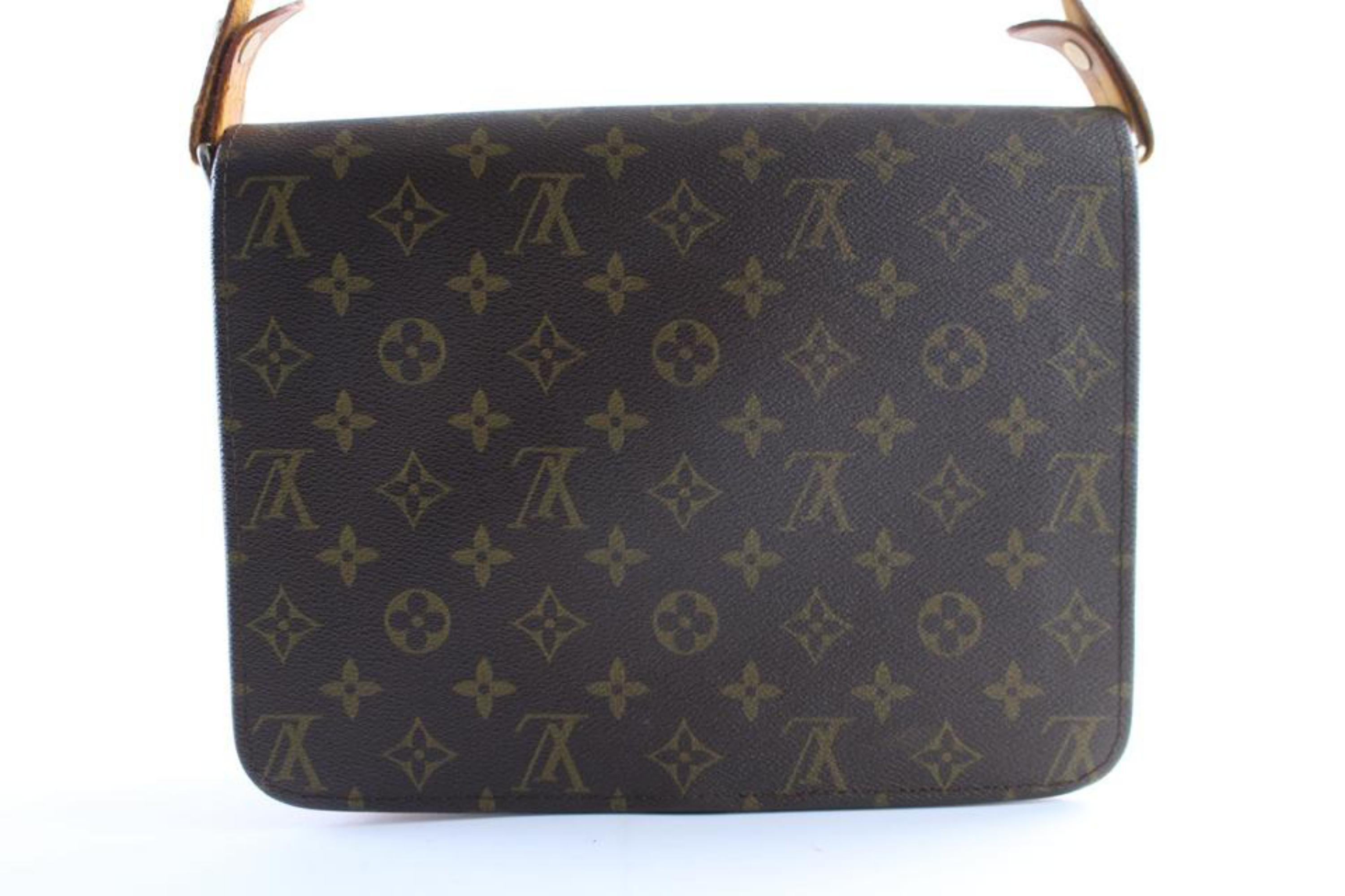 Louis Vuitton Cartouchiere Gm 23lr0426 Brown Coated Canvas Cross Body Bag For Sale 4