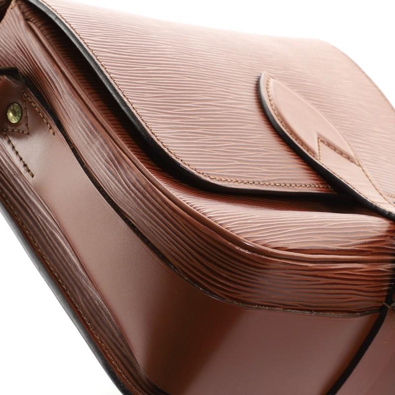 Louis Vuitton Cartouchiere Handbag Epi Leather MM 4