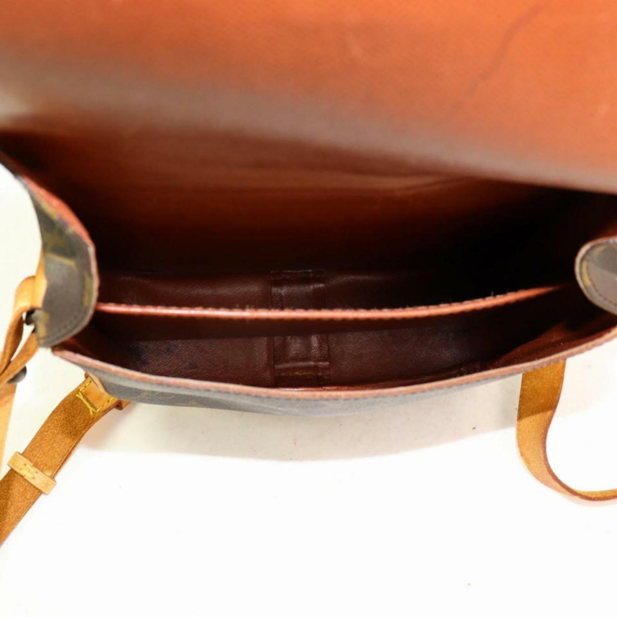Louis Vuitton Cartouchiere Mm Cross Body 870188 Brown Coated Canvas Shoulder Bag For Sale 7