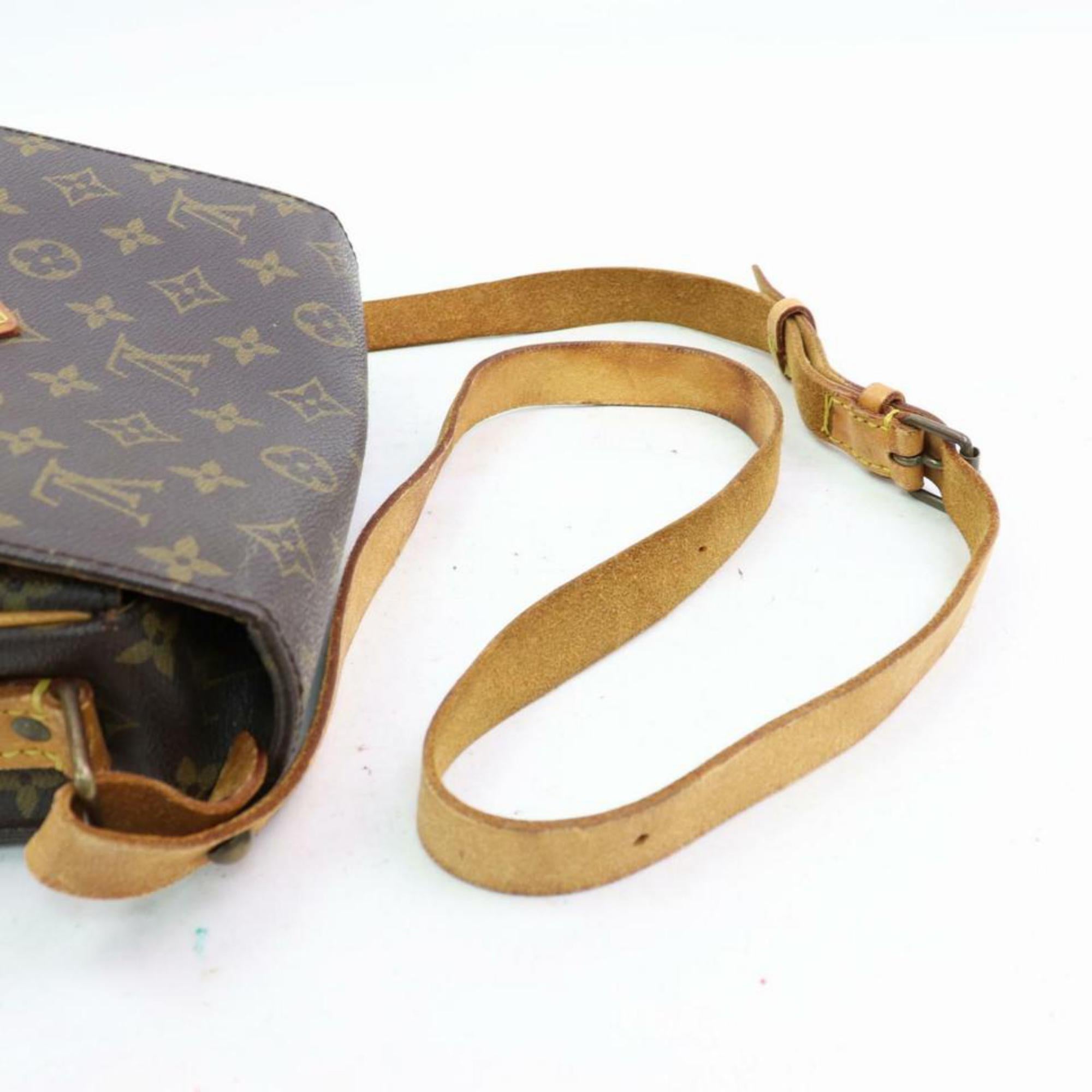 Louis Vuitton Cartouchiere Mm Cross Body 870188 Brown Coated Canvas Shoulder Bag For Sale 1