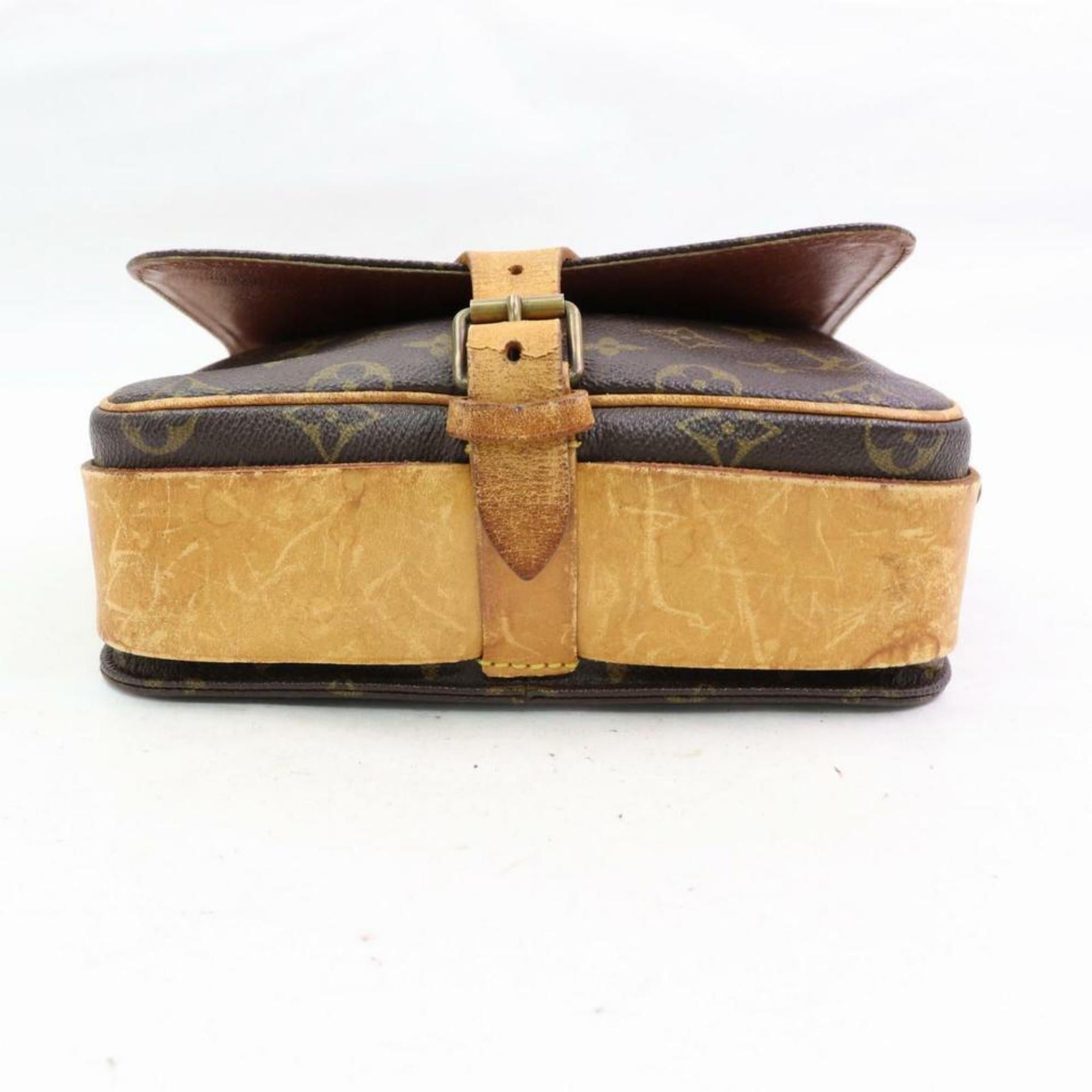 Louis Vuitton Cartouchiere Mm Cross Body 870188 Brown Coated Canvas Shoulder Bag For Sale 5